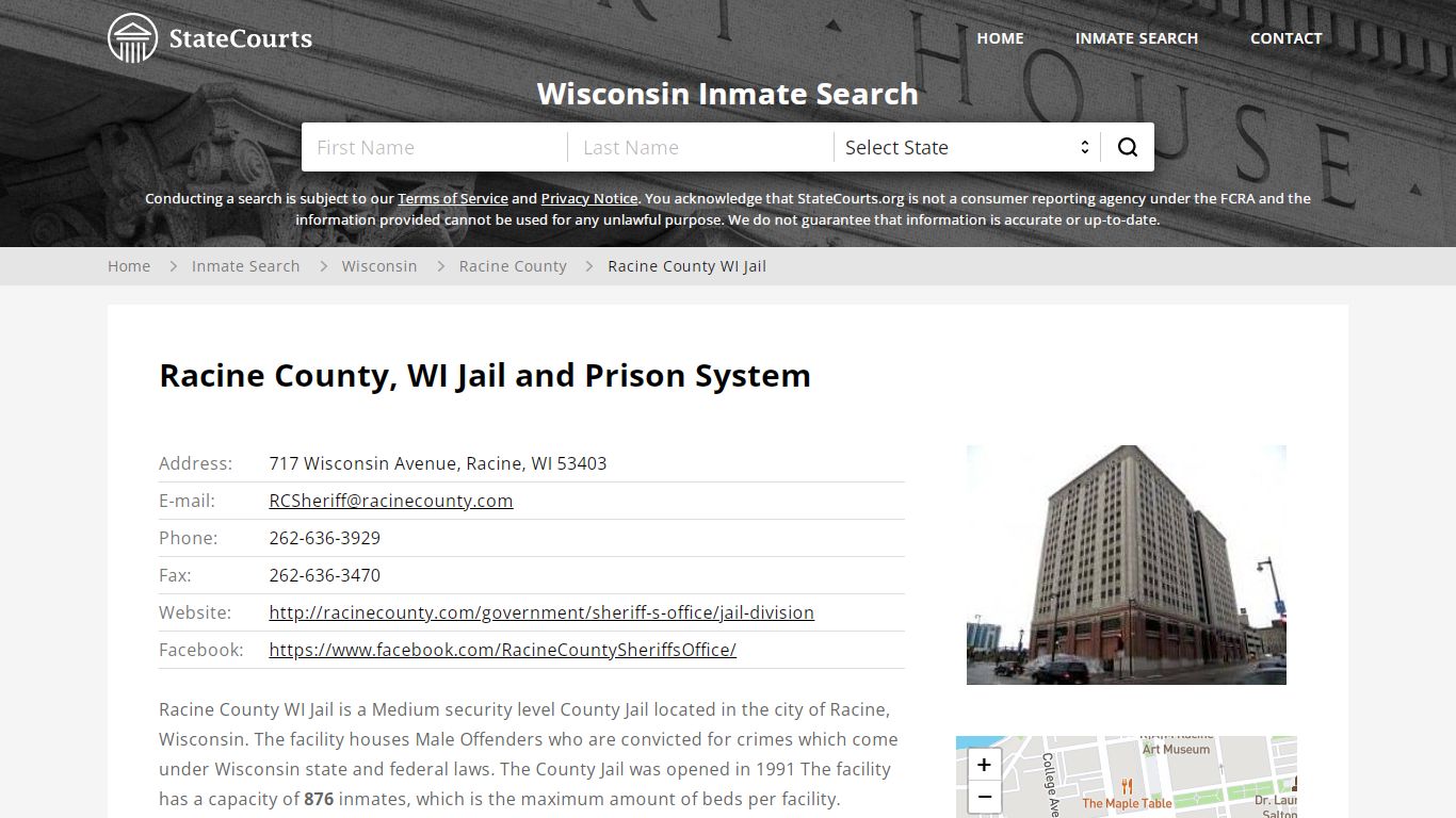 Racine County WI Jail Inmate Records Search, Wisconsin ...
